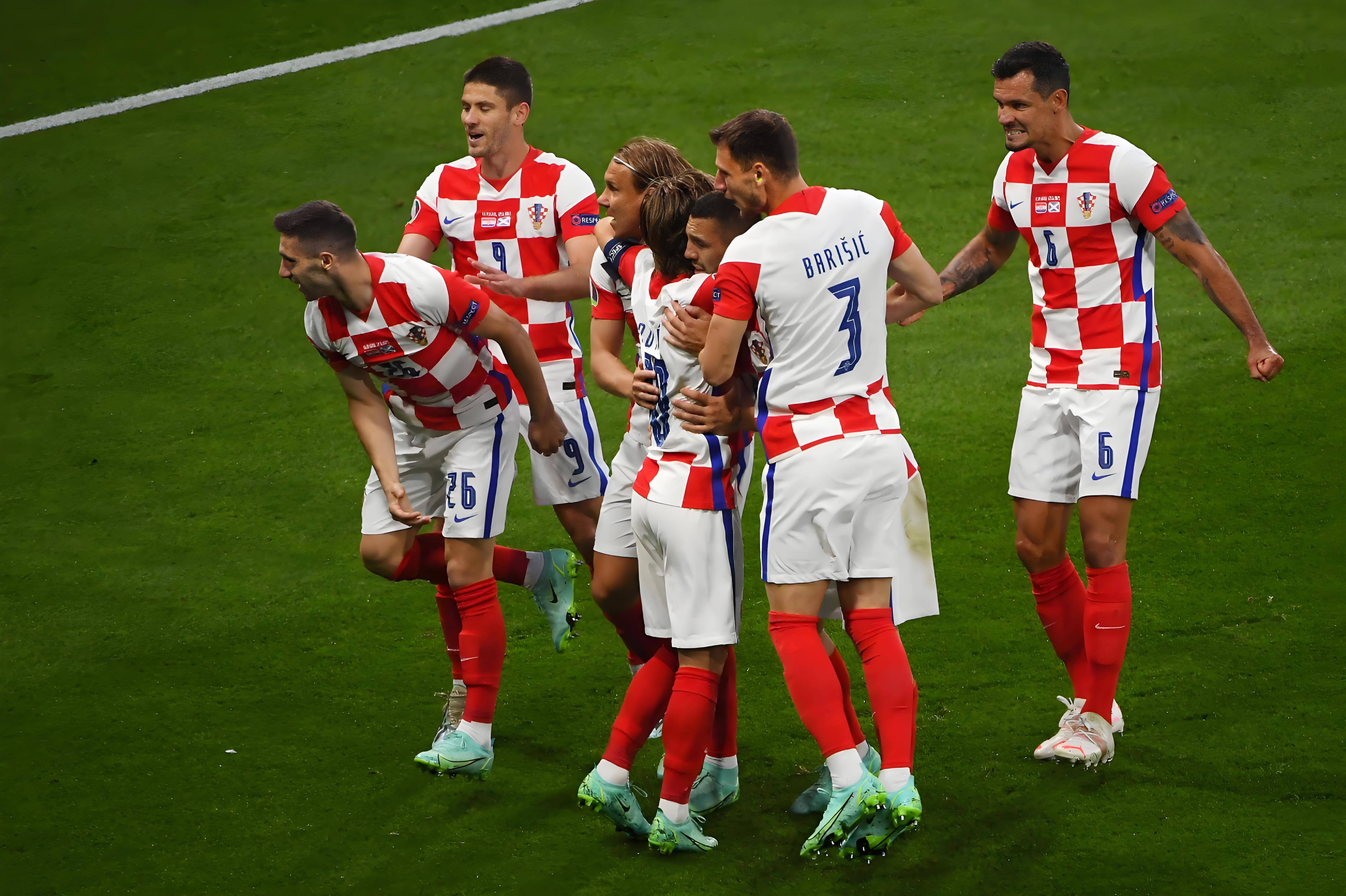 克罗地亚队备战世界杯预选赛 克罗地亚队备战世界杯预选赛